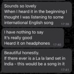 Damini Bhatla Instagram – About ‘hello master!’ Artwork 

1. I am a huge of @laufey and have been following her journey from the beginning. Her song ‘like the movies’ is my most favourite. Simple lyrics that got etched into my heart. So, I wanted to make a song inspired by it. 

2. Also I love watching Netflix. Observe how the subtitles change when there is a soundtrack being played during a movie or series. It’s written as [🎵 song title🎵 by artist(s) playing ]. So, imagine and manifesting that if hello master! is synced to a movie on netflix, that’s how it would look.

3. I love wearing sarees and looking like old money! Also the music video which we didn’t shoot yet has this old money girl falling from a humble boy kinda vibe. Saree from @store.niam :) 

So, we took all of these elements and put together. 

Slide 4 – pretty much how i make music 
Slide 5 – is my manager’s first reaction after listening to the mastered audio @anks28 
Slide 6 – is my sister’s @itsmounima ‘s reaction.