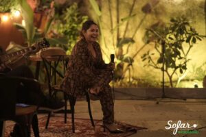 Damini Bhatla Instagram - @daminibhatlach 's  first Sofar under the stars at @hog_hyd was a dream come true. Her energy filled the rooftop and fueled our soul. 
A huge thanks to everyone who came out to celebrate music and connection. You make these moments unforgettable. 

Love pictures by @samthakrar 

Special mention to @thehogbackyard @hog_hyd
For hosting and setting up a magical show. 

#sofarhyderabad #daminibatla #hyderabad #sofarsounds