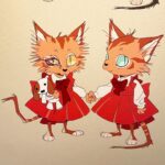 Dana Terrace Instagram – When I was a kid I would always draw these cat twins going on perilous adventures on their way home from school. Ghosts, dinosaurs, and mine-cart chases! It’d be sick if I could ever find those sketchbooks and do something wild like that haha.
