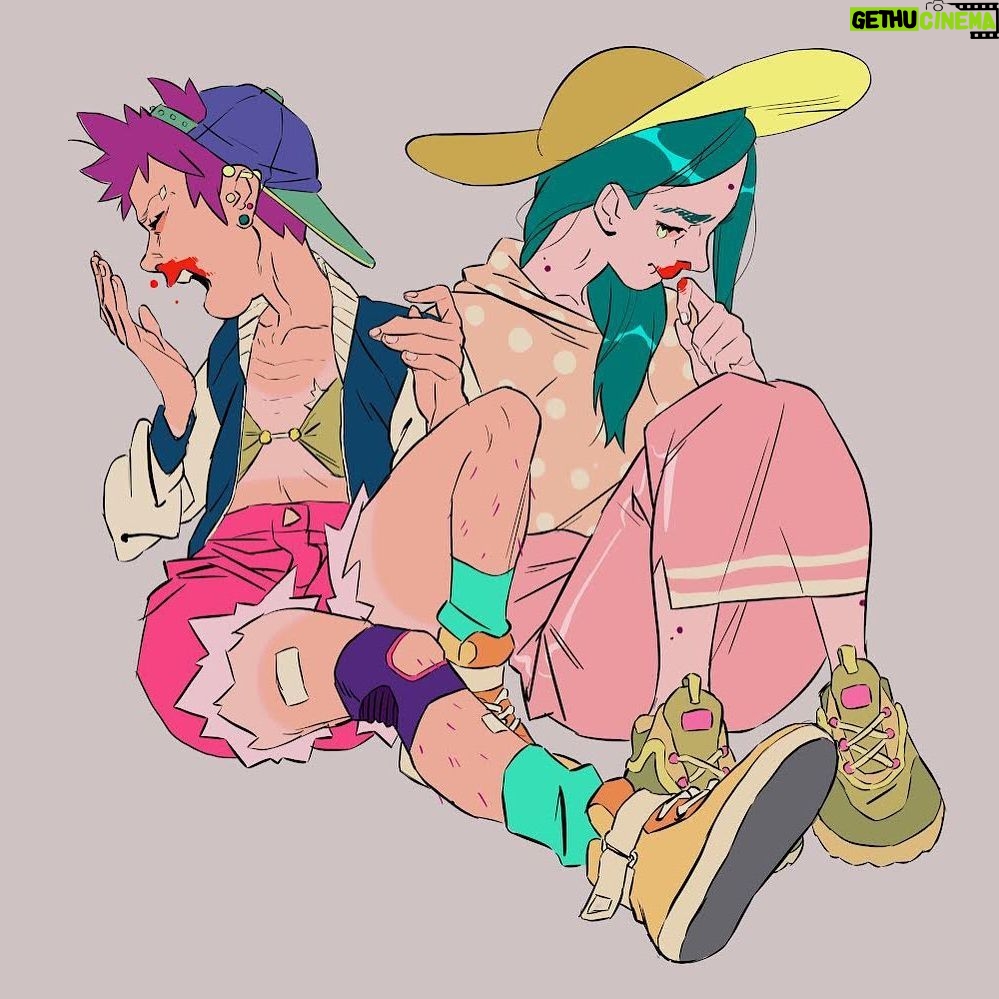 Dana Terrace Instagram - Went in a little too fast for their first kiss~ . Another oldie cause I don’t like anything I’ve been drawing lately. I’ll be uploading more the next few days.