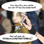 Dana Terrace Instagram - patreon.com/danaterrace! I'm excited to try this out! I'll still post at a similar rate to instagram/etc but patrons will get first and exclusive access to a few things like WIPs and monthly streams. After 10 years of working for studios non-stop I'm looking forward to having the room to explore more original stories! You can find out more on Patreon, link on my profile! #sketch #patreon
