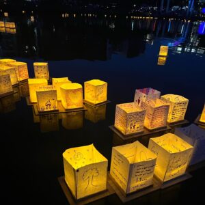 Danay García Instagram - The magic in new beginnings is truly the most powerful of them all. 🧡💐🕯🌷 we sent love to the world 🌍 
#waterlanternfestival #tradition #beauty #herewego #newchapter #live #love #magic 
Never forget the magic 💐🌱👑#queen