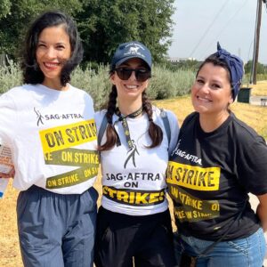 Danay García Instagram - @sagaftra strong! Big shoutout to our unions for uniting forces in Austin! @iatse484dei @wgastrikeunite @sagaftra 🌷🚀
#sag #herewego #crew #fearfamily #feeling #united #union #wga 
Never forget the magic ⏰🎈🌷🧡