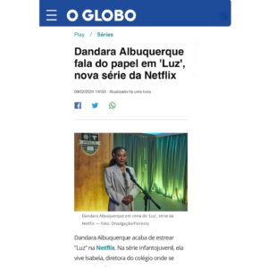 Dandara Albuquerque Instagram - “Um vagalume sozinho não faz clarão
Reluz um brilho mansinho
Mas pode ser como um sol na escuridão 
Iluminando caminhos”

LUZ está brilhando cada dia mais e eu sigo muito orgulhosa por fazer parte desse time de “Vagalumes” que trabalhou incansavelmente para nossa série acontecer. 

Feliz e grata pela oportunidade de viver a ISABELA
 e contar essa história que esbanja brasilidade, ancestralidade, diversidade e representatividade. ⭐️

Parabéns @throit e a todos que contribuíram para a realização desse trabalho feito com tanto carinho para a família toda assistir. 

Que LUZ continue iluminando caminhos ✨

Posted • @throit Ahh que jeito lindo de começar a semana, muito obrigado @colunaplay ! Compartilho a responsabilidade e a alegria de ter feito essa série com todos que trouxeram o seu melhor para cada etapa dessa história. #LuzNetflix 
@florestaprod 
@netflixbrasil