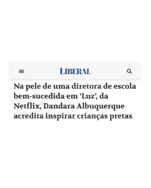 Dandara Albuquerque Instagram - Começar a semana com novidades é bom demais.

Hoje foi ao ar um bate papo super legal com @oliberal! 

Tive a oportunidade de contar um pouquinho sobre como foi o processo para viver a Isabela, em LUZ. Também falei sobre a importância que essa personagem tem na minha caminhada artística. Além de algumas curiosidades sobre mim. 

“É muito gratificante gerar identificação, ser inspiração e mostrar que nós podemos ocupar diversos espaços, na arte e na vida”

Compartilho com vcs ink lá nos stories! 🥰

#OLiberal #TvPress