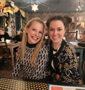 Dani Harmer Instagram - Nothing better than catching up with one of your oldest friends 🥹! This was getting so much love in my stories I just had to make “Tracy & Layla” permanent on my feed! Me and @carajayne.1 had the loveliest evening reminiscing about our crazy childhood! The perfect evening 🫶🏻💜