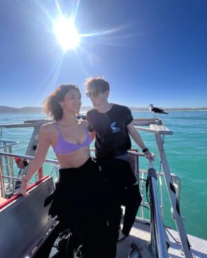 Daniela Norman Instagram - Search to spot a whale continues…
🐳💙
The most incredible time in Cape Town doing mad adventures with my boys 🫶🏻✌🏼🇿🇦