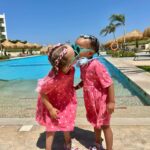 Daniela Nízlová Instagram – Najvacsia radost tieto nase dve lasky❤️❤️ #linda #nea #cousins #egypt #vacation