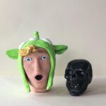 Daniella Pineda Instagram - “Tone Death.” • • Acrylic and Clay. By Me.