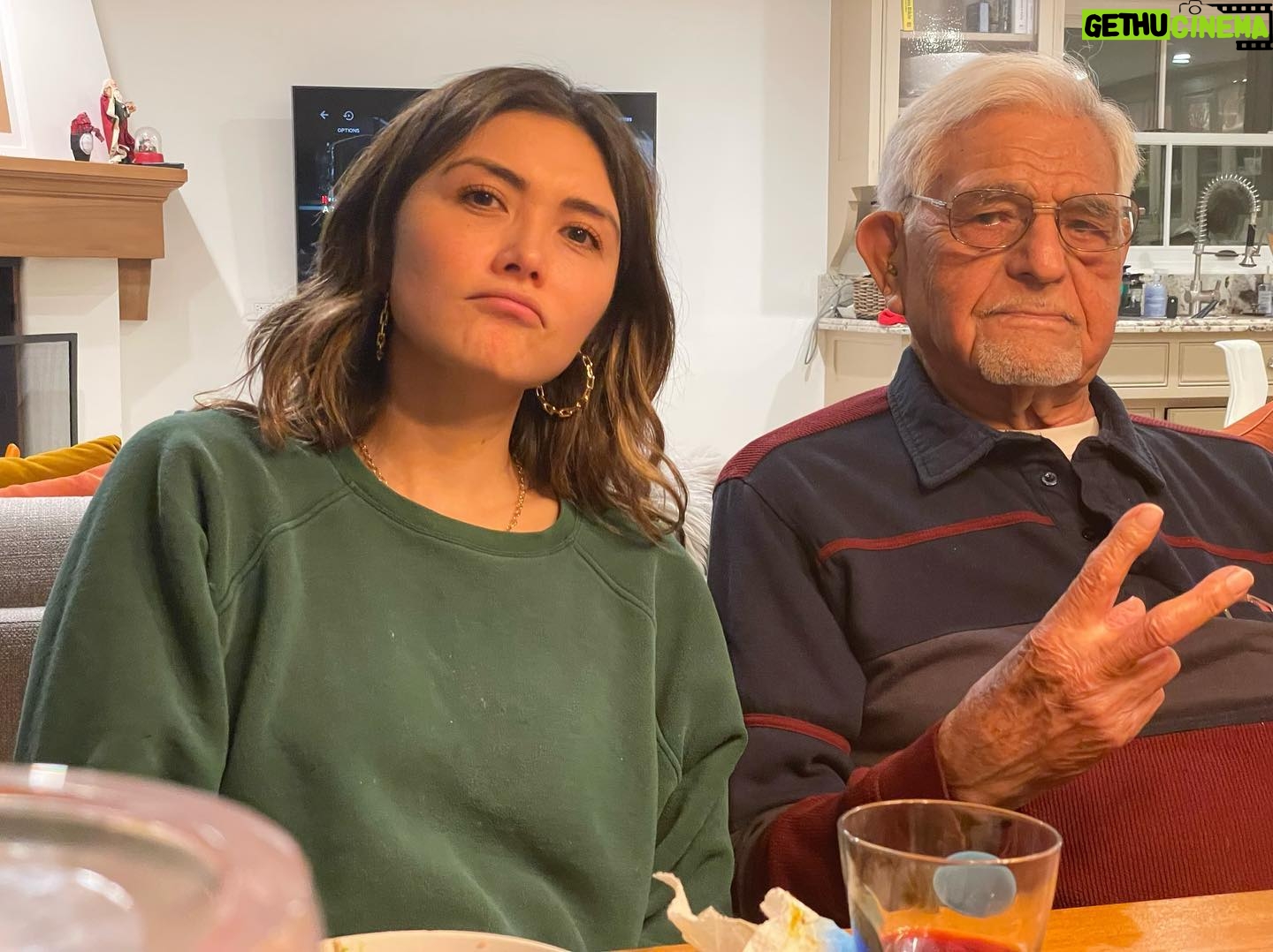 Daniella Pineda - 15.8K Likes - My grandpa, Albino, just turned 99 two days ago. He wrote a book about his life called “Among The Repatriated.” Check it out, he spells my name wrong in it. His youth strangely reads to me like a PT Anderson movie (if he made a movie in the 20’s). I asked him if being insanely ridiculously good looking has kept him alive, to which he agreed. However, he also said the following…
1. Tiny ass portions. Keep it light. Don’t overeat. Since I can remember, his plate looks like a tasting platter.
2. He does not eat meat everyday. Rather, every 1-2 days.
3. SLEEP.
4. He has always looked forward to the next day, and always had his hand in multiple things. Artistic projects, public service, or being hot.
5. His mother water birthed him in the fountain of youth.
#nofilter #vintagehuman #crustaceans #jurassic #antiquefeatures #hot #antiqueroadshow #oldaafuck #cavewall #archeology #BC