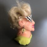 Daniella Pineda Instagram - “The Duchess from Mar-A-Largo” . . . Clay, Acrylic, Paper, Synthetic hair. By ME.