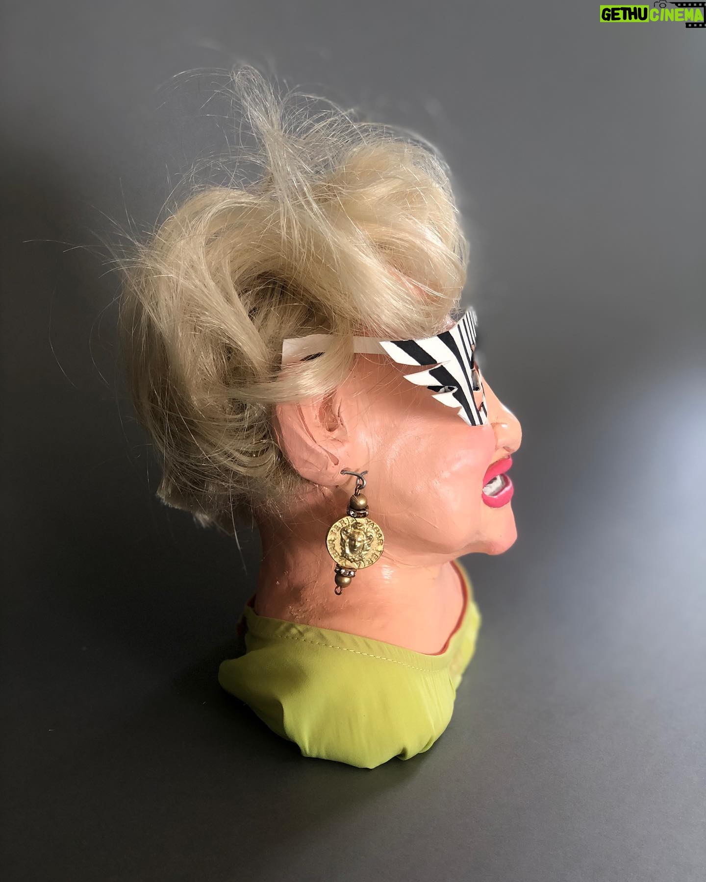 Daniella Pineda Instagram - “The Duchess from Mar-A-Largo” . . . Clay, Acrylic, Paper, Synthetic hair. By ME.