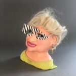 Daniella Pineda Instagram - “The Duchess from Mar-A-Largo” . . . Clay, Acrylic, Paper, Synthetic hair. By ME.