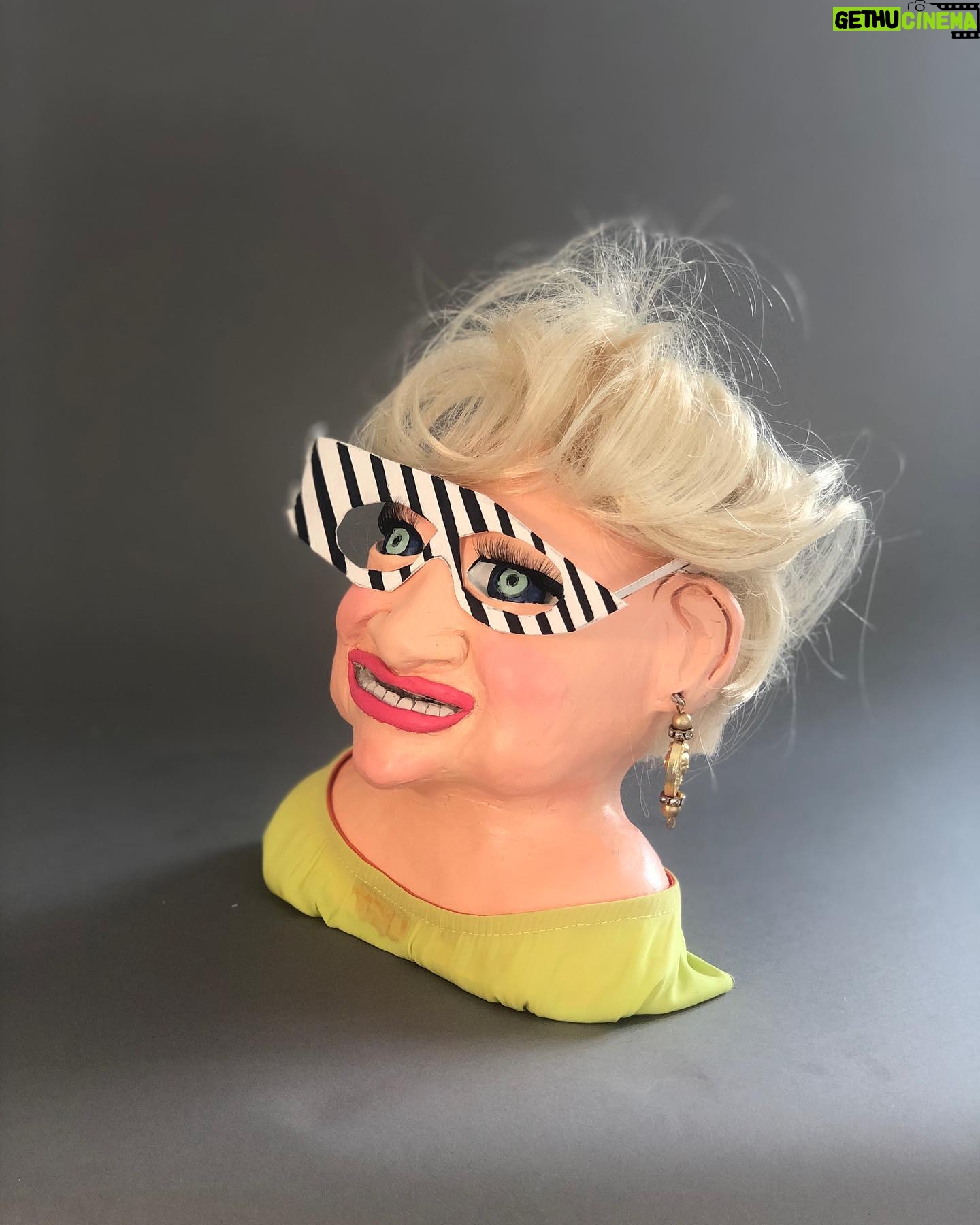 Daniella Pineda Instagram - “The Duchess from Mar-A-Largo” . . . Clay, Acrylic, Paper, Synthetic hair. By ME.