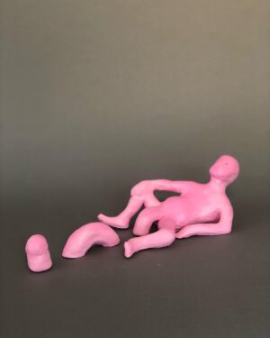 Daniella Pineda Instagram - “The Unwanted Pink Dick Pic.”
.
.
.
Clay, Wire, Acrylic. By Me.