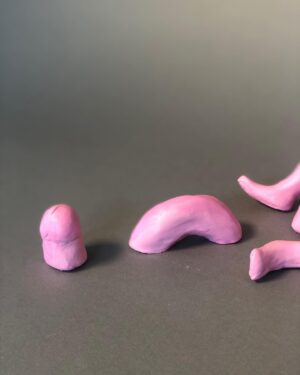 Daniella Pineda Instagram - “The Unwanted Pink Dick Pic.”
.
.
.
Clay, Wire, Acrylic. By Me.
