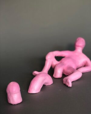 Daniella Pineda Instagram - “The Unwanted Pink Dick Pic.”
.
.
.
Clay, Wire, Acrylic. By Me.
