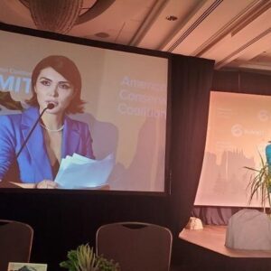 Daniella Pineda Instagram - Thank you @acc_national and @benjibacker for inviting me to speak at your summit! FYI. I came to give a speech on the importance of bipartisanship in the handling of climate change. The summit is comprised of young  pro-climate conservatives who care deeply about the issue. We may disagree on a lot of things, but believe it or not, this is not one of them. Being one of the only liberal leaning folks in attendance, I was only treated with complete kindness and warmth. So many funny, kind, considerate people. I really had such good time, but left feeling bittersweet. Our divisions have gotten so ugly but we’re all just people at the end of the day. And liberals, there are young conservatives who want to work with you. We could end up saving ourselves in more ways than one. ACC I hope you will have me back. ❤️ THANK YOU @heygreghess for all your help on this speech!!!!