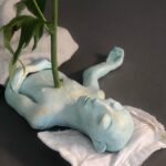 Daniella Pineda Instagram – “Fear not, the Body is just a Cocoon.” 
.
.
.
Clay, Acrylic, Wire, Tissue Paper. By Me.