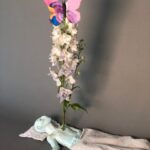 Daniella Pineda Instagram – “Fear not, the Body is just a Cocoon.” 
.
.
.
Clay, Acrylic, Wire, Tissue Paper. By Me.