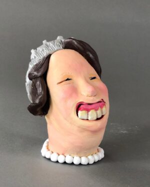 Daniella Pineda Instagram - “YAS QUEEN”
.
.
.
Acrylic and Clay. 
By me!
