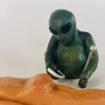 Daniella Pineda Instagram – “ET probe home.” 
•
•
Acrylic and clay. By me.