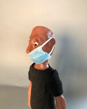 Daniella Pineda Instagram - “Hi your delivery-oh shit...word...ok...I’m just gonna set this down...”
.
.
.
Clay, Acrylic, Cloth, Paper.
By ME.