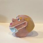 Daniella Pineda Instagram - “Covid Casual.” . . -Sculpture, clay, acrylic paint. 2020 Quarantine artist, Daniella Pineda.