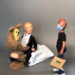 Daniella Pineda Instagram - “Hi your delivery-oh shit...word...ok...I’m just gonna set this down...” . . . Clay, Acrylic, Cloth, Paper. By ME.