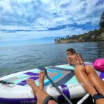 Danielle Mathers Instagram - Dance with the waves 💃🏼 Move with the sea 🌊 Let the rhythm of the water set your soul free ✨ • • • • #pauhana #standuppaddle #paddleboarding #heaven #opensea #monday #mantra #sandiego #grateful #ocean #life #beachbum #view