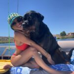 Danielle Mathers Instagram - My water baby in her element @murphymathers 💦🚤