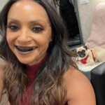 Danielle Nicolet Instagram - BTS of getting zombified for last nights episode 🧟‍♀️- it’s not easy being undead! (Biggie was not a fan 😂) #TheFlash
