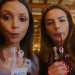 Danielle Nicolet Instagram - Bad Vampires 🧛‍♀️ 🎃 Gettin’ into the Spooky spirit! 🩸 Don’t worry, it’s wine 🍷… really really really terrible wine 🤣 - but it’s still WINE! 💃🏽 #halloween #boo #vampire