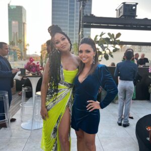 Danielle Nicolet Instagram - About Last Night Photo Dump - 🤩 Oh, but these  amazing women tho! So many fierce, talented ladies that I’m lucky to call friends and colleagues! 🥰 This shin-dig was magical and I’m still pinching myself that we got to watch #BlackKaren on a big screen with an audience! Thank you @meagangood @candicewilsoncherry @thairandolph @bwilandrea @momonilessprobs @gabrielle_dennis and most especially @michaelkussman for being my ♥️ and always telling me I can do it when I think I can’t.  I can’t wait to make another movie with you all!!!! #WomenWriteNow - hair 💇🏽‍♀️: @kt_chandler makeup💄: @prellyprell