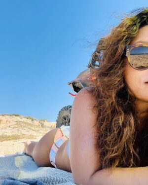 Danielle Nicolet Instagram - Vacay photo dump featuring Sunshine, Topo Chico, Guacamole, Quality time at @whitelodgebaja and LOTS of watching Mike surf with Biggie. That’s all I need in life. Best week ever. 🏖