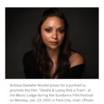 Danielle Nicolet Instagram - Sundance 2017. Sundance2022. So this time it’s without the snow, but it’s with a new title: WRITER - - - - - - - - - - - - - AND a new partner in creative crime: MEAGAN GOOD - - - - - - - - - - - - - - - I’m overwhelmed by this opportunity and never been more excited to log on to my laptop. Thank you @lolnetwork for believing in me, and for the incredible support along the way. Thank you @sundanceorg for supporting black female writers 👏🏽 and Thank You @meagangood for turning the pictures in my head into a real life thing! 🥰