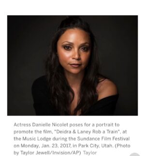 Danielle Nicolet Instagram - Sundance 2017.  Sundance2022.  So this time it’s without the snow, but it’s with a new title: WRITER - - - - - - - - - - - - - AND a new partner in creative crime:  MEAGAN GOOD - - - - - - - - - - - - - - - I’m overwhelmed by this opportunity and never been more excited to log on to my laptop. Thank you @lolnetwork for believing in me, and for the incredible support along the way. Thank you @sundanceorg for supporting black female writers 👏🏽 and Thank You @meagangood for turning the pictures in my head into a real life thing! 🥰