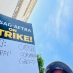 Danielle Nicolet Instagram - #UNIONSTRONG💪🏽 - Grateful to have such a wonderful base of friends to be on the picket lines with! All of @sagaftra & @wgawest are sticking together fighting the good fight!