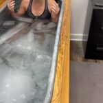 Danika Yarosh Instagram - found this gem while going through my camera roll from 2023 and I couldn’t resist not sharing it again. my first ever ice bath!! 🤣🥶🧊 @adelkyokushin helped me find my zen immediately after this - ended up lasting a whole 8 minutes!! 💪🏻 but for real, so grateful to @adelkyokushin for teaching me last year how powerful your mind is and how important mindfulness and meditation truly is 🧘🏼‍♀️🙌🏻🥷🏻