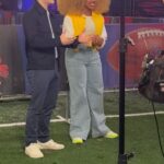 Dara Reneé Instagram - Thank you so much @espn and @disneychannel for taking us to the NFL ProBowl Games and the NFL Flag Championships!! Had so much fun with all the All-Star players and my amazing co host @joshuarobertcolley !!Thanks for teaching ya girl new tips and tricks in Football and Flag Football!! LOVE YALL!!!🥹🦋🌃🫧🏈💜