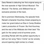 Dara Reneé Instagram - OMGOSH YALL!!! MY ORIGINAL SONG IS OUT!! IS THIS REAL LIFE???? 😭💛🎉 This song means so much to me and I’m so grateful I had the opportunity to write about something that hits so close to home❤️ Thank you @timfederle and @zachdodes for a chance of a lifetime 🥹🌼 THIS IS ONLY THE BEGINNING!! NEW MUSIC REAL SOON YALL!! HERE I COME!! 😭💛🎉🎉🎉 #hsmtmts #kourtneygreene