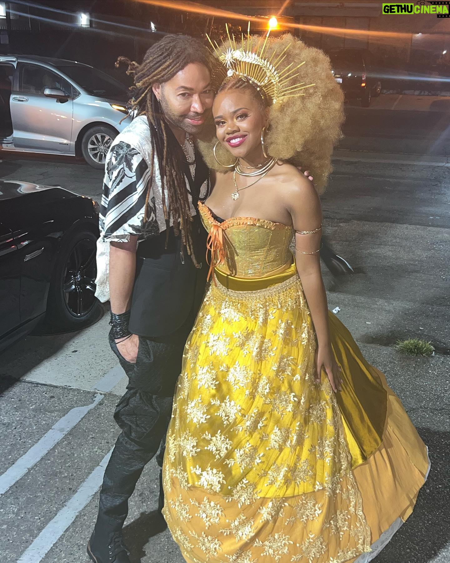 Dara Reneé Instagram - Thank You @marsaimartin for such a magical night!!! HAPPY BIRTHDAY QUEEN!!!😭❤️❤️👑👑🎉🎉. Also this is the first dress I’ve ever designed from SCRATCH!!! From the corset to the skirt yall!! Took a min but thank you @auntfunkyscloset for designing the sheer skirt that I made into a cape and then back to a skirt 😭❤️❤️