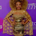Dara Reneé Instagram - Variety Power of Young Hollywood ❤️ Thank you so much for having ya girl!!! 😜Was beyond starstruck by more than half the people there 😭🔥 Ahhhh!! So grateful!! Thank y’all!!! Dressed designed by : @auntfunkyscloset Hair by: @ro_styles_hair Makeup by: Me 😙💛
