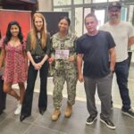 Darby Stanchfield Instagram – Huge honor traveling Europe on a Goodwill Military Tour 🇺🇸 with the delightful  @pauladelstein @tiyabird @realraymondcruz  via #armedforcesentertainment to thank our military men & women for their service!  I learned so much and am so grateful for the experience! 🇺🇸