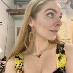 Darcy Rose Byrnes Instagram - First attempt at resin earrings. Made from my opening night flowers for @reeferthemusical 💚 #theatre #openingnight #jewelry #handmade #resinart