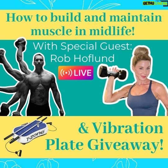 Darnell Cox - 375 Likes - 💪😃How to BUILD & MAINTAIN muscle mass in midlife & beyond???
🔂Hit the replay button on this live show to learn more from my special guest, personal trainer @hoflundrob
🤩Here are some highlights! ⬇️
💪4-6 sets (10-15 reps each) per week helps to MAINTAIN muscle.
💪6-9 sets (10-15 reps per set) per week helps to BUILD muscle mass.
🎁🫨Wanna be in the drawing for the T-Zone vibration plate?
1. 👯Tag your 3 friends in the comment section below.
2. Follow @hoflundrob
3. The more you comment, the more chance of winning.
🎉Winner will be announce next Saturday (12-16) on Instagram live at 11am pst.
🪇DM me “VIBRATION” for a link to my favorite vibration plate. Use code LIVEYOUNG20 for 20% off.
#giveaway #buildmuscle #midlifemuscle #50plusfitness #livelongerbetter #healthyaging