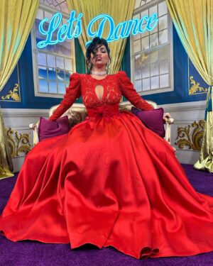 Dáša Šárközyová Instagram - ❤️‍🔥 Prve kolo je za nami, Let’s dance odstartovane vo velkom style!🔥.. Uzila som si to na maximum! A uz teraz sa tesim na vsetky dalsie kola a zazitky😍.. #red #dress