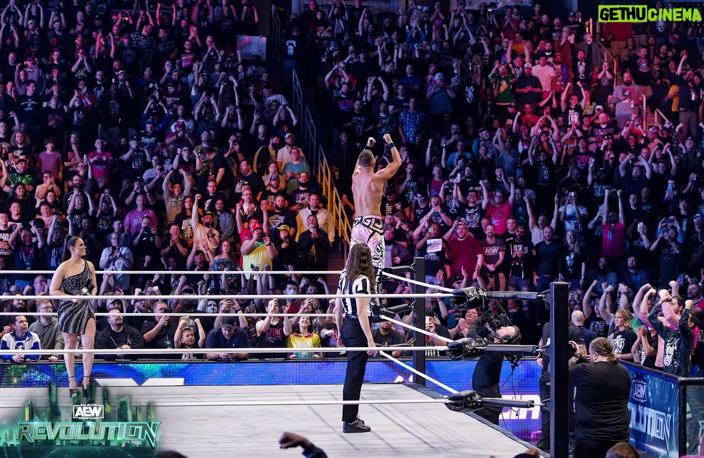 Dasha Kuret Gonzalez Instagram - Still on cloud nine!!! Last night was such a historic night #greensboro #NC #AEWRevolution #AEW #MasDasha #Wrestling