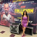 Dasha Kuret Gonzalez Instagram - Last Saturday night live from the @unitedcenter in Chicago, IL!!! What an honor!!! 😃🤗💃🏽😇🙏🏽 I’ve worked 9 hard years in the wrestling industry to get to where I’m at and on my almost 4 year anniversary with @aew I was blessed with the task of announcing the first #AEWCollision episode. I was fortunate enough to announce the 1st ever episode of #AEWRampage live from Pittsburgh, PA, but this one just hits a little different because you’ll get to see and hear me on TNT as the official ring announcer this time around. 💃🏽🥳😃 Thank you @aewglam @dolledupbydani for this beautiful look!!! Shout out to @ontheairalex for snapping 📸 the last photo for me!!! 😃🫶🏽 #wrestling #MasDasha