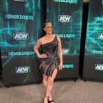 Dasha Kuret Gonzalez Instagram - Oh what a night!!!! #AEWRevolution last night live from #Greensboro #NC was such an incredible experience!!! If you didn’t get to check it out, watch it on repeat!!! #AEW #Announcer #MasDasha #StingsLastMatch was most definitely one for the record books! 💄: @aewglam @dearadneris 💁🏽‍♀️: @mamasal10